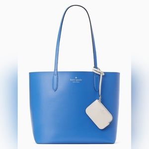 Kate Spade Ava Reversible Tote Frisbee Blue